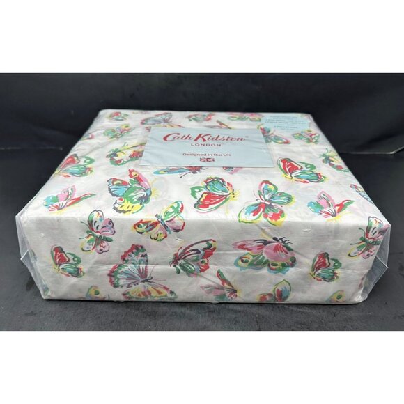 CATH KIDSTON BUTTERFLIES Queen Sheet Set 100% Cotton 200 TC Percale NIB NEW - Picture 3 of 7